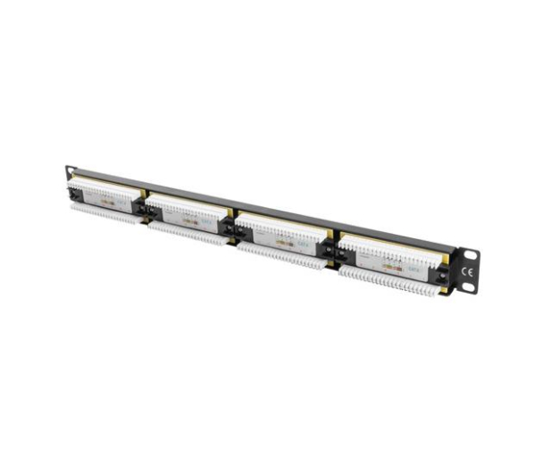 LANBERG Patch Panel 24 Port 1U Kat.6 czarny PPU6-1024-B - 457375 - zdjęcie 5